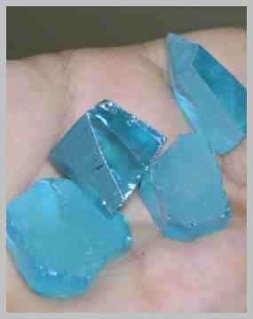 Cubic Zirconia, Aquamarine-blue