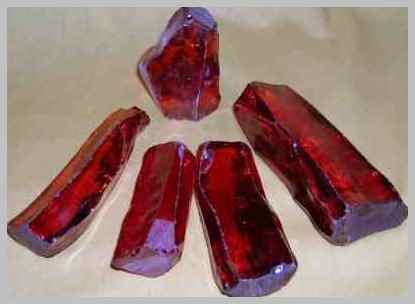 Cubic Zirconia, orange-red